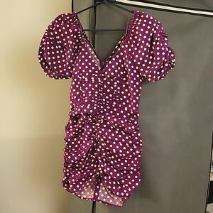 NWT Zara slouchy polka dot mini dress
